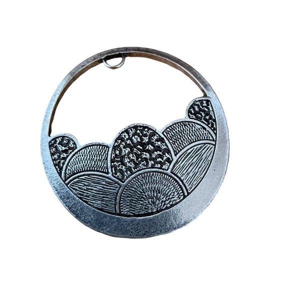 Silver and Brown Necklace Pendant - Picture 2 of 3